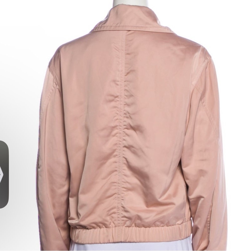 VINCE Womens Blush Pink Lightweight Bomber Jacket Small Petite - Picture 2 of 12